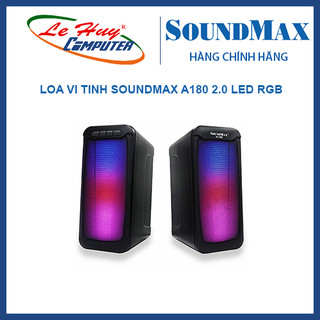 [Mã 99ELHA giảm 7% đơn 300K] Loa vi tính SoundMax A180 2.0 LED RGB