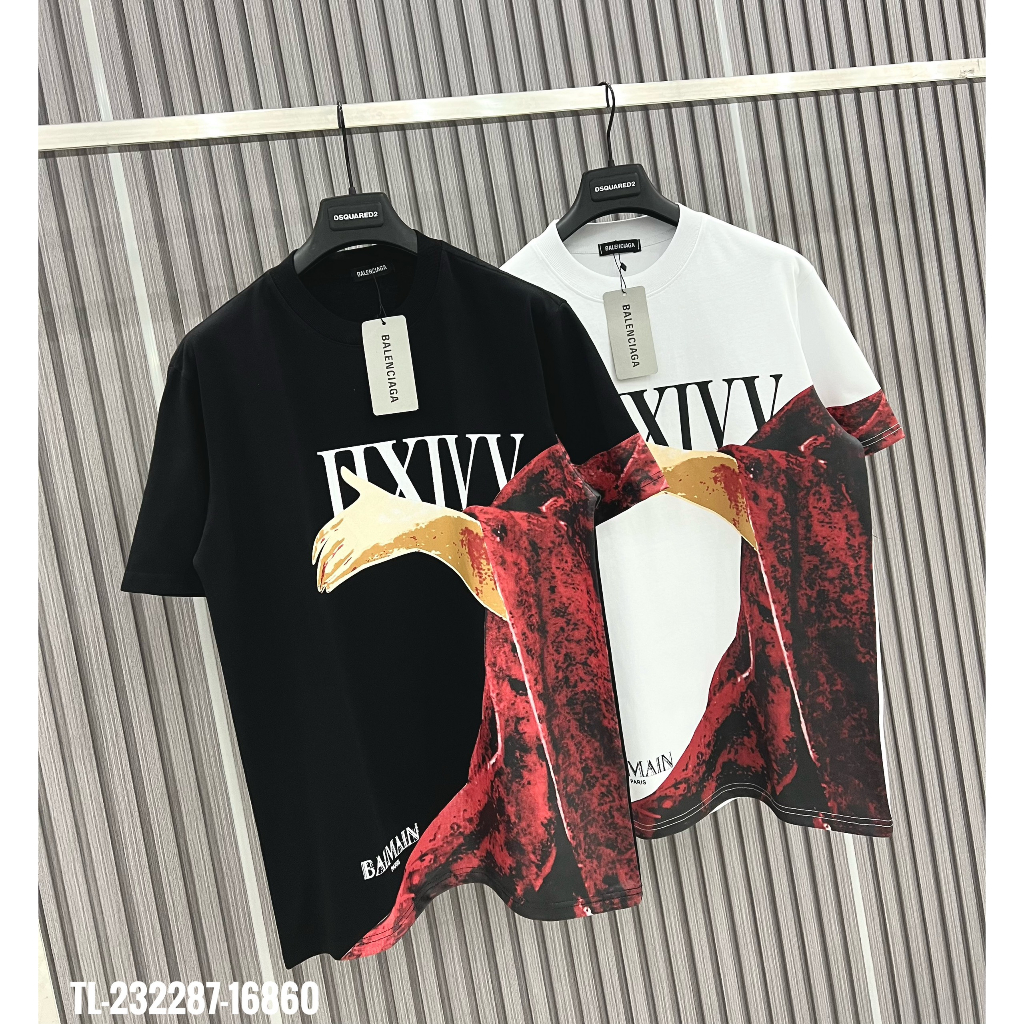 🔥Hot🔥Áo thun Balmain in hình thiết kế hot trend Nam nữ New 2023