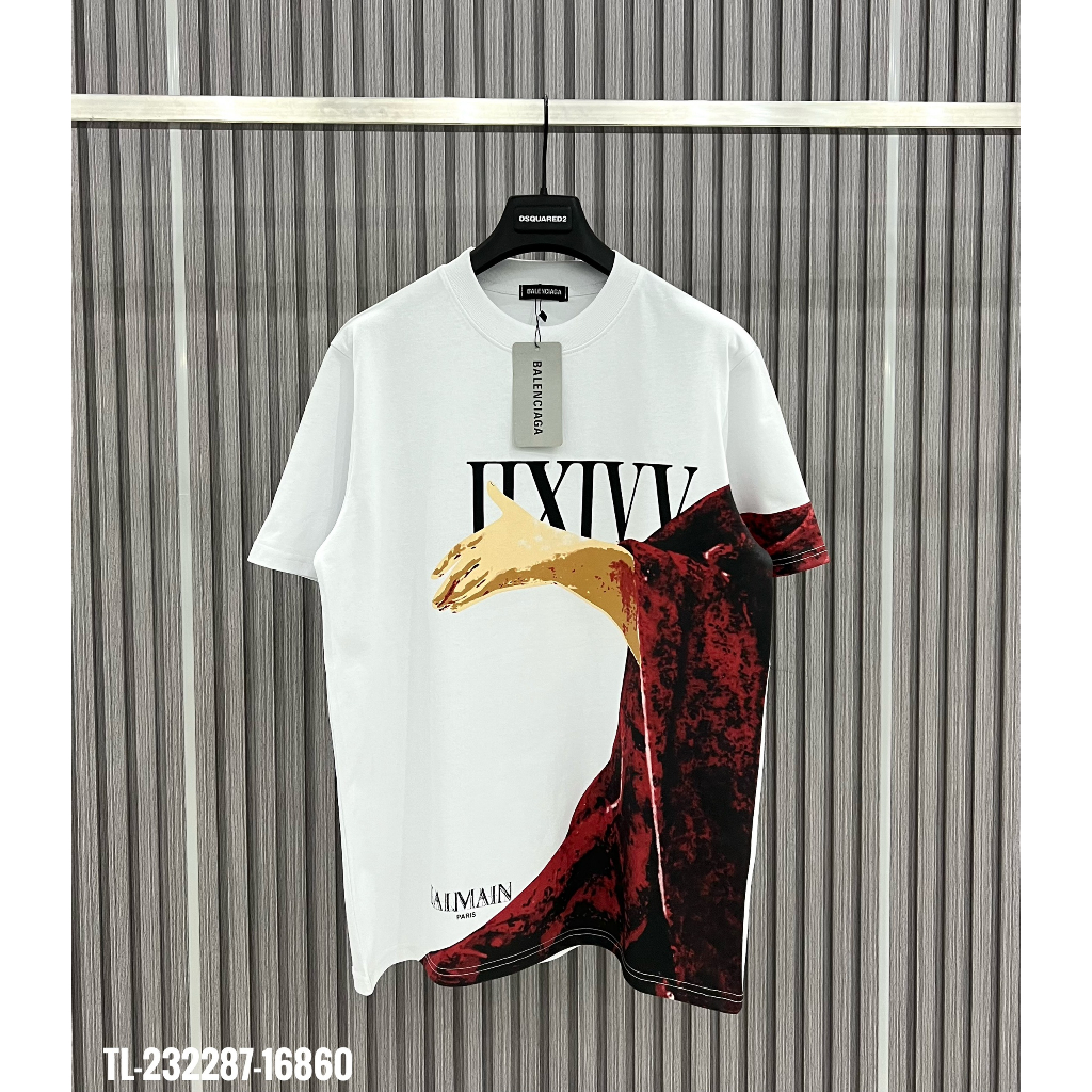 🔥Hot🔥Áo thun Balmain in hình thiết kế hot trend Nam nữ New 2023
