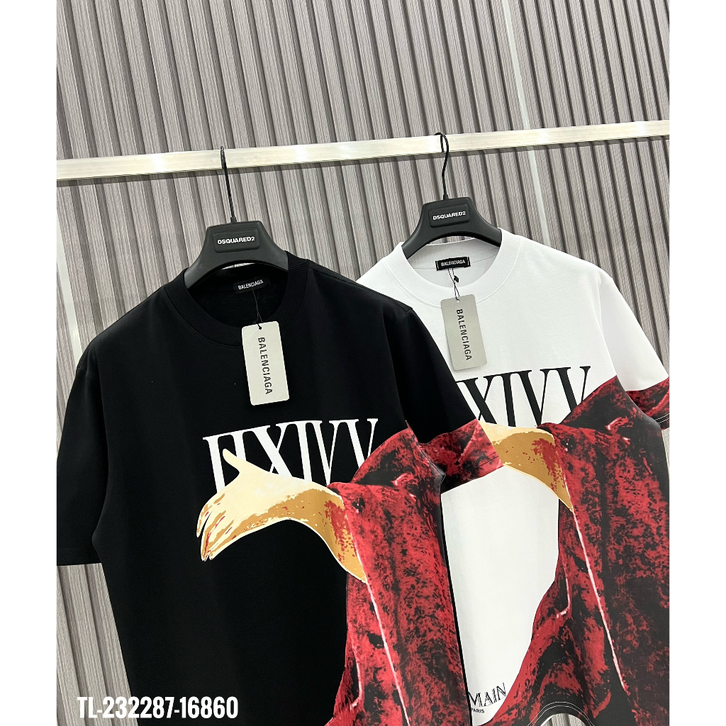 🔥Hot🔥Áo thun Balmain in hình thiết kế hot trend Nam nữ New 2023