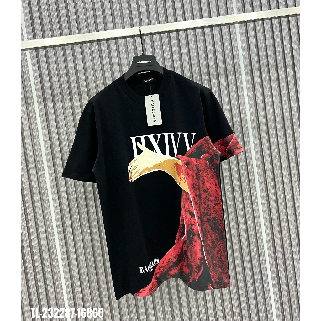 🔥Hot🔥Áo thun Balmain in hình thiết kế hot trend Nam nữ New 2023
