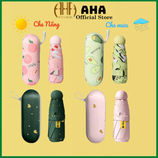 Ô Dù Che Mưa Ô Che Nắng 3 Lớp Chống Tia UV Cao Cấp Kèm Hộp Đựng Tiện Lợi Dù Che Nắng Cầm Tay