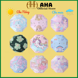 Ô Dù Che Mưa  Nắng Cao Cấp Chống Thấm Nước Gấp Gọn Cao Cấp,Ô Dù Họa Tiết Hoa Quả Hoạt Hình Cute