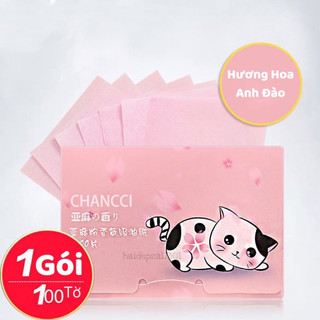 Giấy Thấm Dầu Gói 100 Tờ Hàng Nội Địa