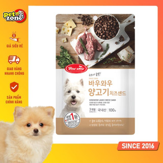 Bánh thưởng cho chó BowWow phô mai thịt cừu 100g