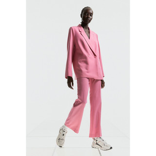 H&M Đức - Quần tây dài ống loe cạp cao lưng co giãn công sở hack dáng hồng đen sale auth new tag cao cấp sẵn 1099204013
