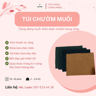 SIZE TO (35x20CM) Túi đai chườm muối giúp giảm eo sau sinh, giảm đau nhức mỏi cổ vai gáy