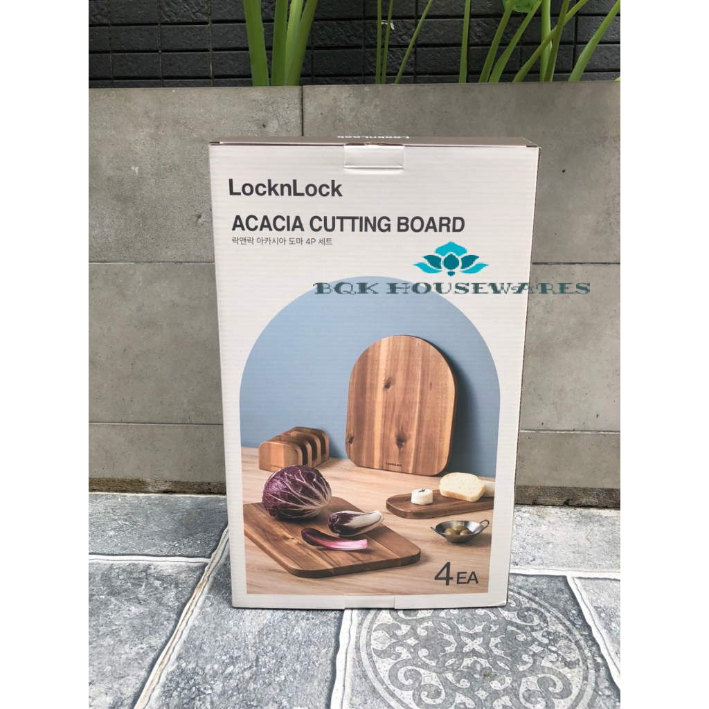 Bộ 3 thớt gỗ kèm đế giữ LocknLock CKD075S4