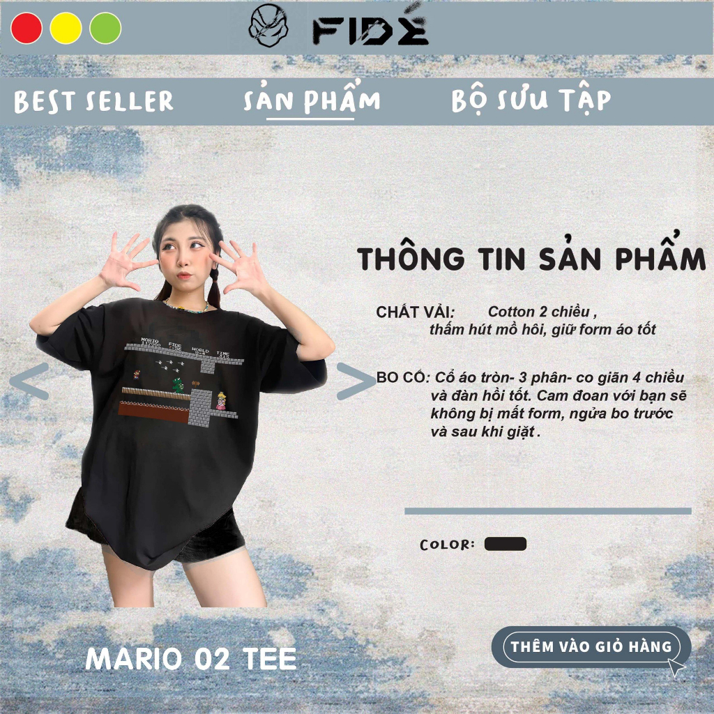 Áo thun FIDE phông trơn nam nữ cổ tròn FIDE MARIO 02