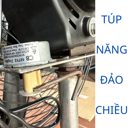 Quạt Sàn Công Nghiệp - Quạt Chân Quỳ . Đường kính lồng 70cm - Cánh 65 Trục 12mm Lắp động cơ máy giặt CŨ