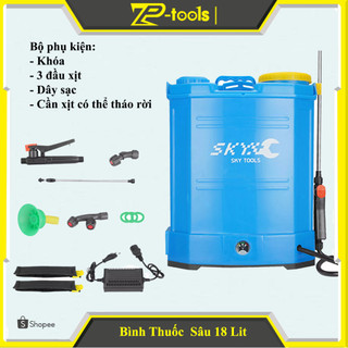 Bình phun thuốc trừ sâu điện | Bình xịt điện, phun thuốc khử trùng, phun thuốc trừ sâu, tưới cây hãng Sky |Dung tích 18v