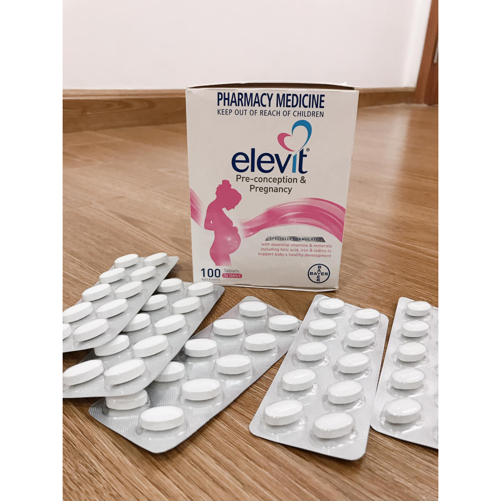 Vitamin bầu Úc tổng hợp ELEVIT 100 viên - Vitamin & Thực phẩm bổ sung cho mẹ