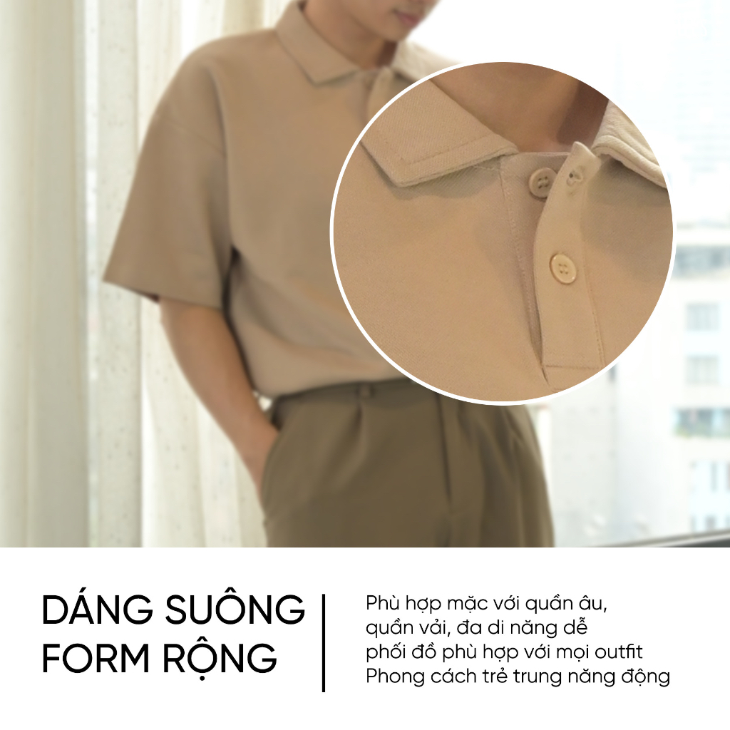 Áo Polo Trơn PLAIN POLO - Áo Polo Nam Chất Cotton Pique, Vải Cotton Cá Sấu 65% Dày Dặn, Đứng Dáng Bền Màu GUY's Closet