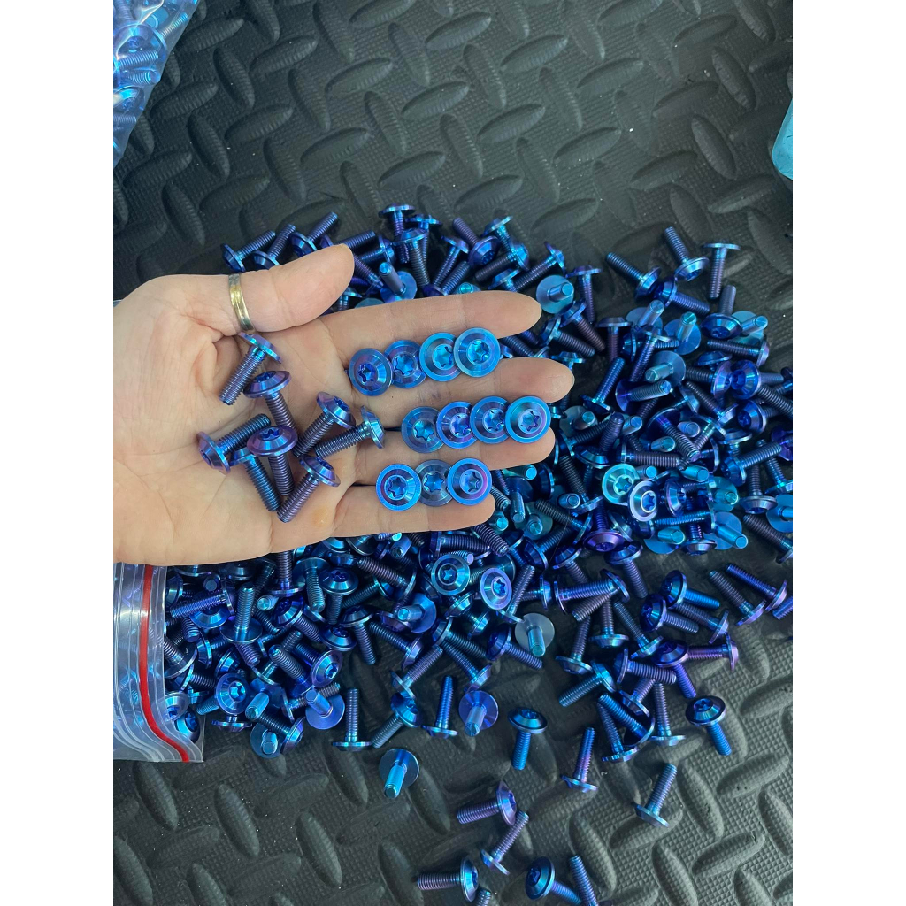 Ốc 6li15 6li20 titan sản phẩm bị mờ như hình bán rẻ