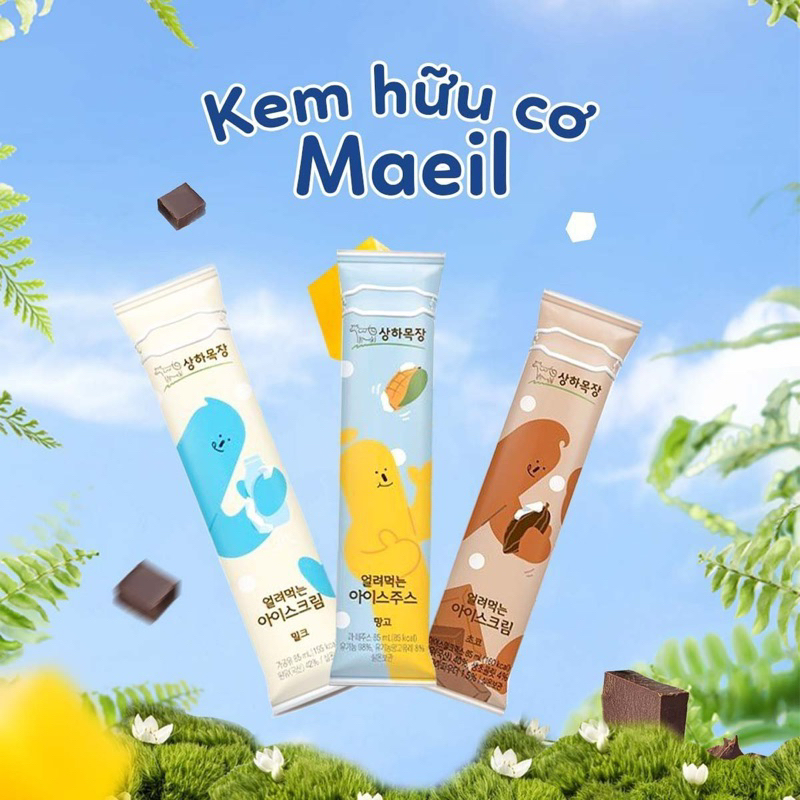 Kem Maeil SanghaFarm Freezer Pop hữu cơ Hàn Quốc cho bé