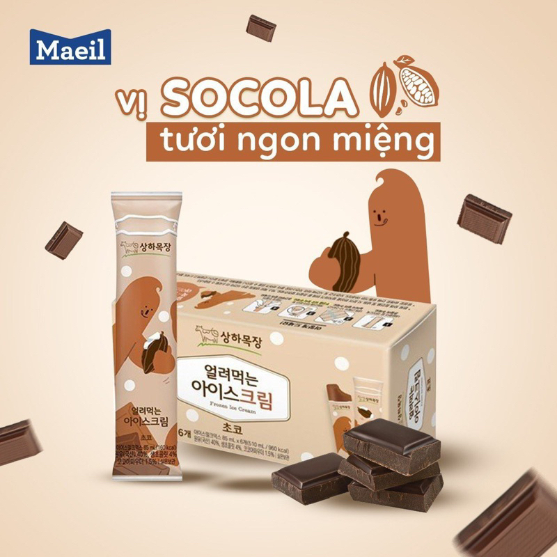 Kem Maeil SanghaFarm Freezer Pop hữu cơ Hàn Quốc cho bé