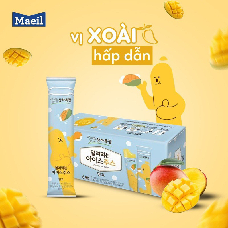 Kem Maeil SanghaFarm Freezer Pop hữu cơ Hàn Quốc cho bé