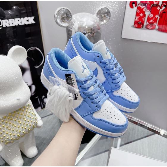 Giày Jordan Thấp Cổ Xanh Trắng Steen_Giày Thể Thao JD Thấp Cổ Xanh Dương Siêu Vip