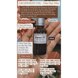 Dầu nền Hạt Nho - Grapeseed Oil