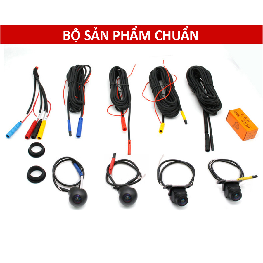Camera ô tô 360 độ đa năng chuyển đổi AHD 1080/720P