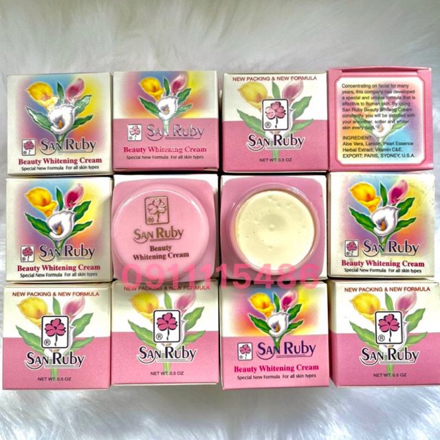 SanRuby Siêu dưỡng trắng nhanh da cao cấp hàng nhập MỸ 100%