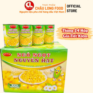 1 Thùng 24 hộp Bắp Ngô Ngọt Nguyên Hạt Asia Home lon 430 gram