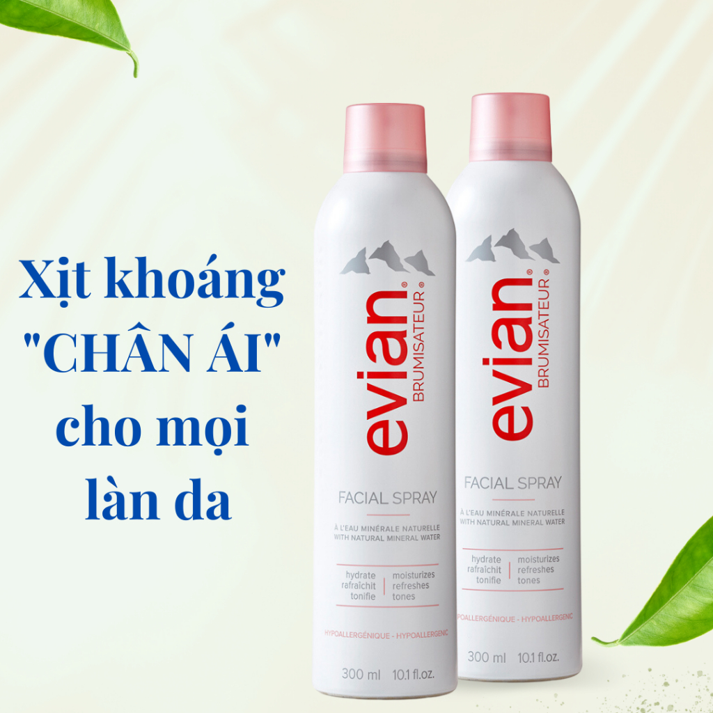 Xịt Khoáng Thiên Nhiên Evian Brumisateur Facial Spray 400ML