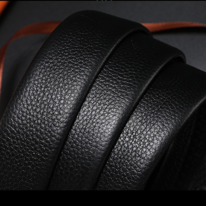 Thắt lưng nam da cao cấp khóa kim loại tự động thông minh phong cách Hàn Quốc TL01