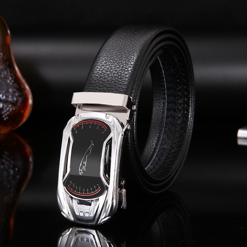 Thắt lưng nam da cao cấp khóa kim loại tự động thông minh phong cách Hàn Quốc TL01