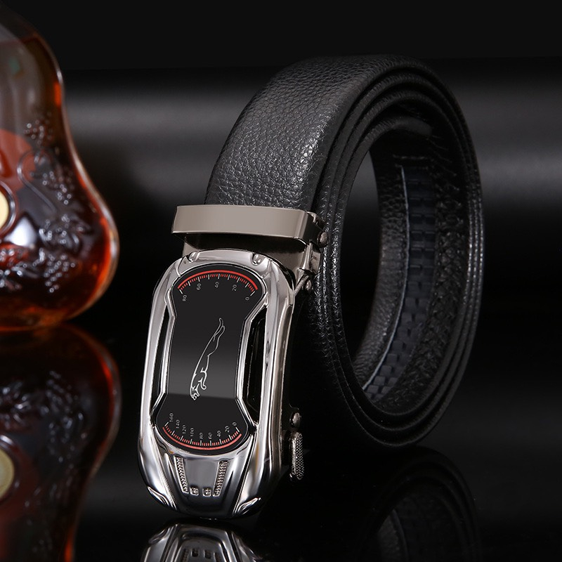 Thắt lưng nam da cao cấp khóa kim loại tự động thông minh phong cách Hàn Quốc TL01