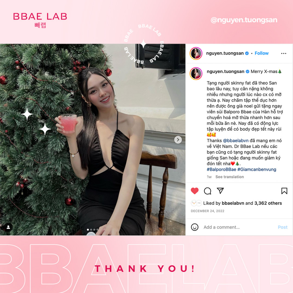 Viên sủi giảm cân chuyển hóa mỡ thừa Balporo BBae chính hãng Hàn Quốc BBae Lab