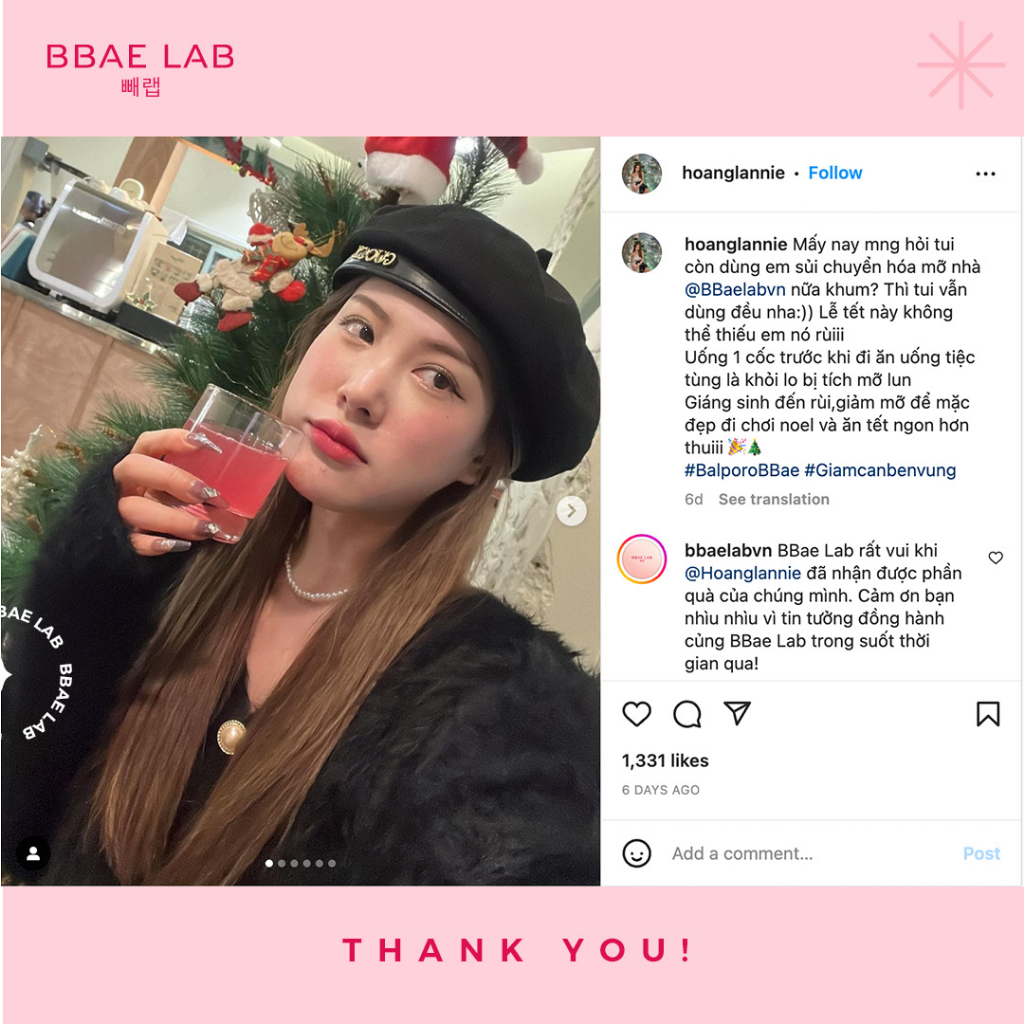 Viên sủi giảm cân chuyển hóa mỡ thừa Balporo BBae chính hãng Hàn Quốc BBae Lab