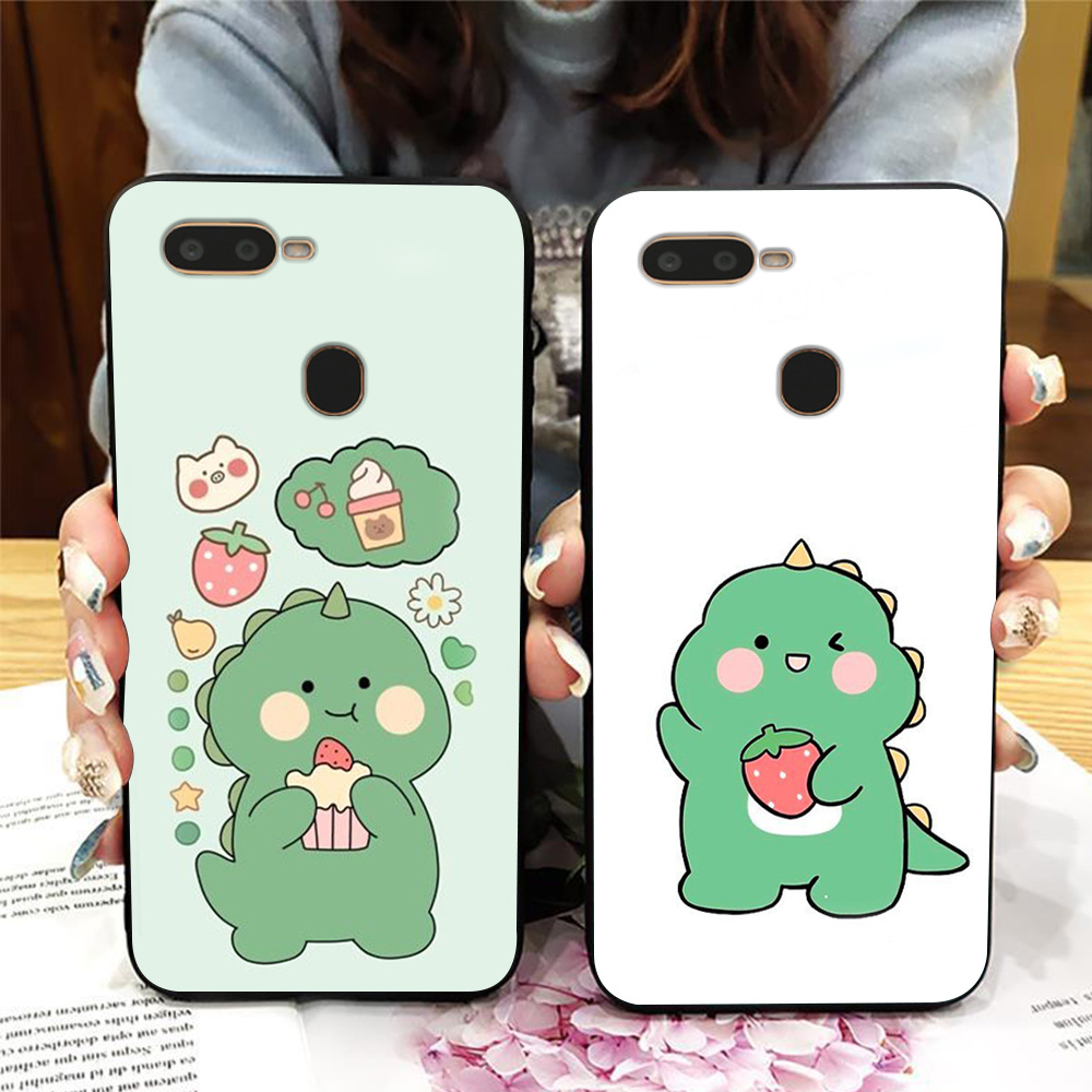 Ốp lưng oppo a5S / oppo A7 / oppo A9 / oppo A12 in hình khủng long con siêu dễ thương