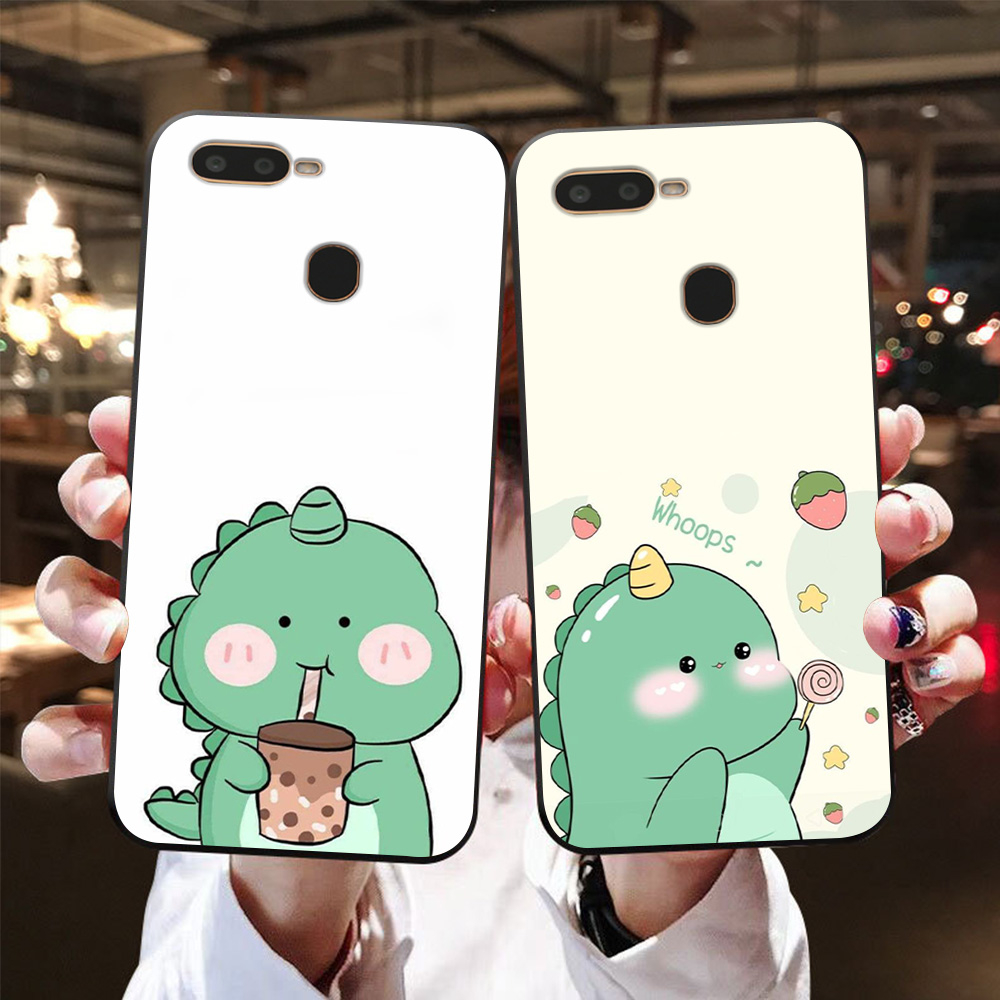 Ốp lưng oppo a5S / oppo A7 / oppo A9 / oppo A12 in hình khủng long con siêu dễ thương