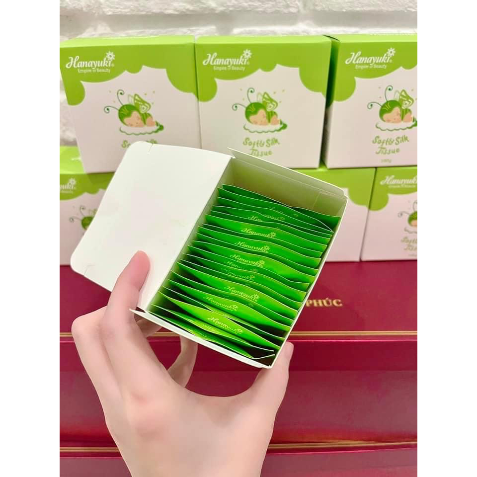 Khăn Giấy Ướt Hanayuki Dung Dịch Vệ Sinh Soft&Silk Tissue