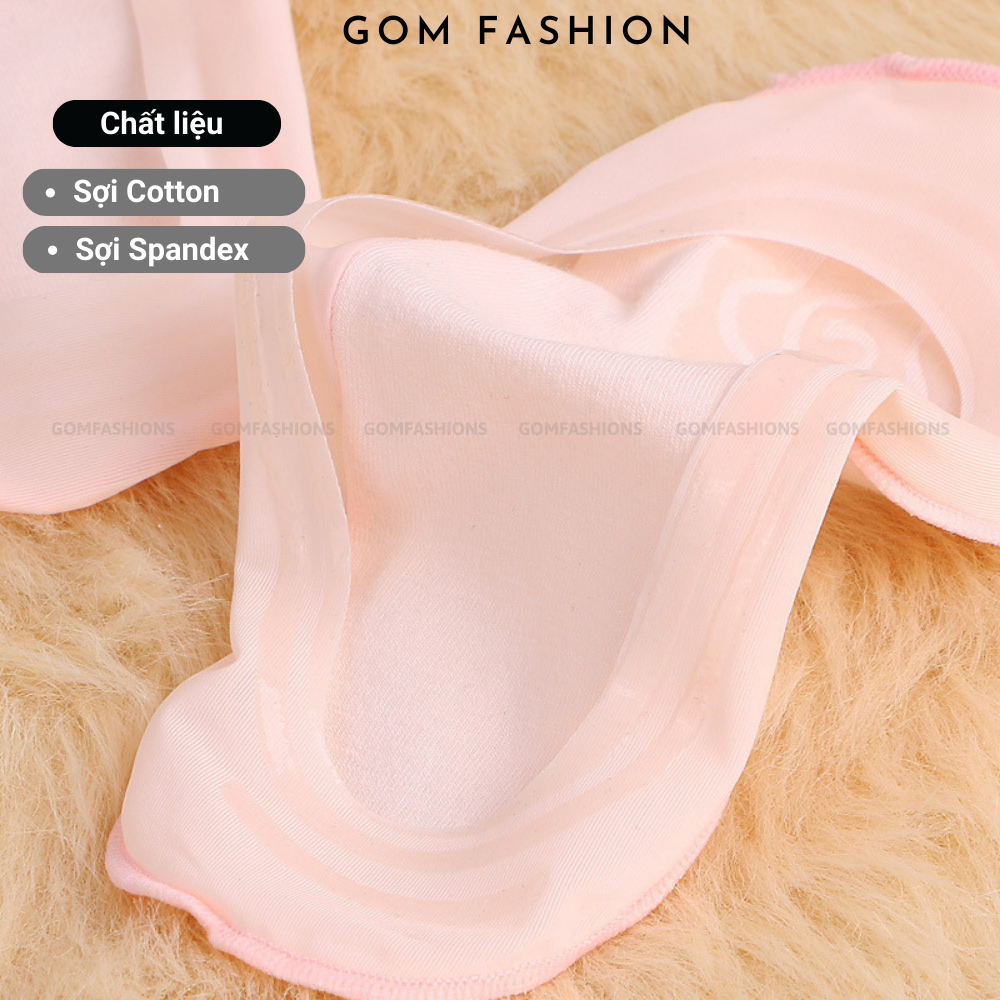 Vớ mang giày búp bê GOMTAT có đệm cao su chống trượt, chất liệu cotton mềm mại thoáng mát  -TNBB-1DOI