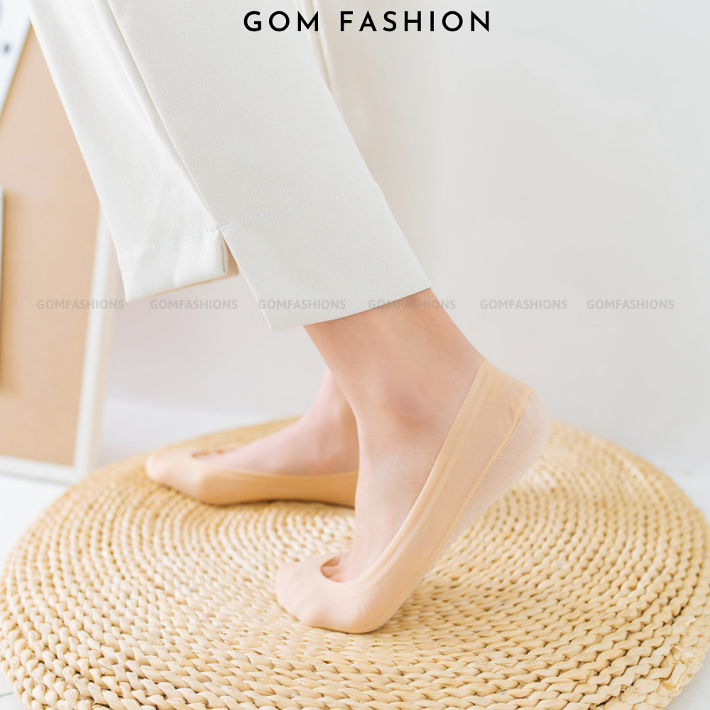 Vớ mang giày búp bê GOMTAT có đệm cao su chống trượt, chất liệu cotton mềm mại thoáng mát  -TNBB-1DOI