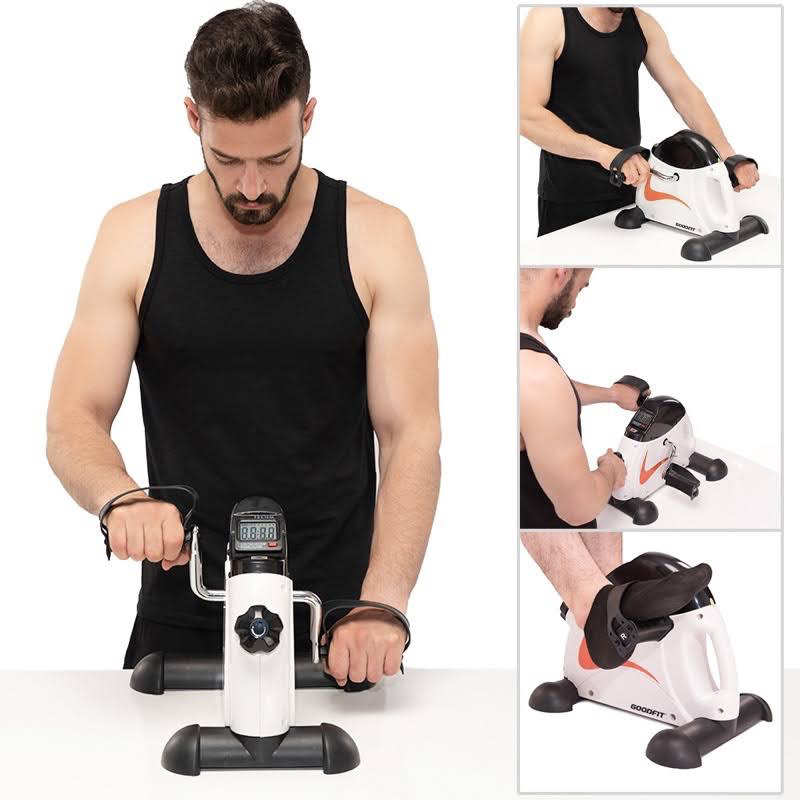 Bàn đạp mini tập tay chân vật lý trị liệu có màn hình Goodfit