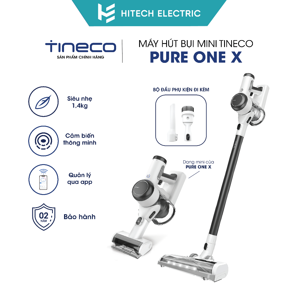 Máy Hút Bụi Thông Minh Tineco Pure One X – Bảo hành chính hãng 2 năm