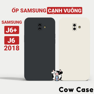 Ốp lưng Samsung J6 Plus, J6 2018 cạnh vuông Cowcase | Vỏ điện thoại SS galaxy bảo vệ camera toàn diện TRON