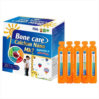 Canxi tăng chiều cao Bone Care Calcium Nano MK7 Bổ sung Sữa non, yến sào, Vitamin D3, Vitamin K2 giúp xương răng chắc