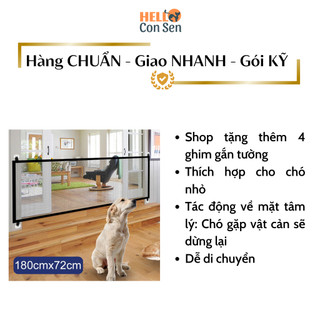 Lưới Chặn Chó Mèo Rào Chắn Cửa Cầu Thang Gấp Gọn Tiện Lợi,rào Cầu Thang Làm Thanh Chắn Hiệu Quả