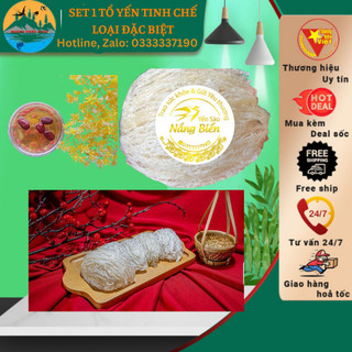 Set 1 tổ yến tinh chế đặc biệt_ siêu sợi
