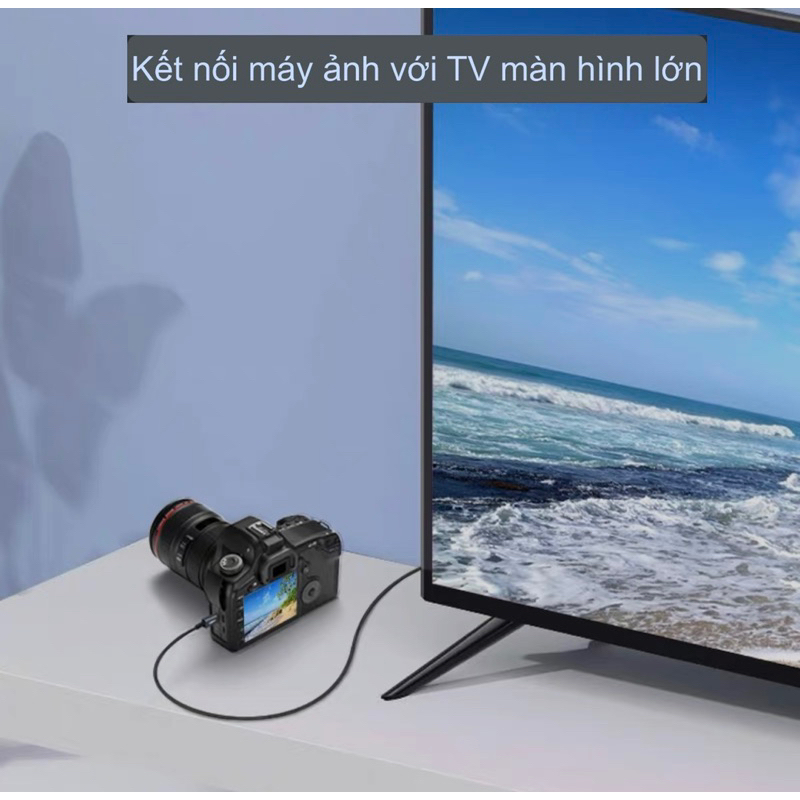 Dây HDMI to HDMI/HDMI to Micro HDMI siêu mềm, siêu nét 8k chất lượng tốt dài 50cm