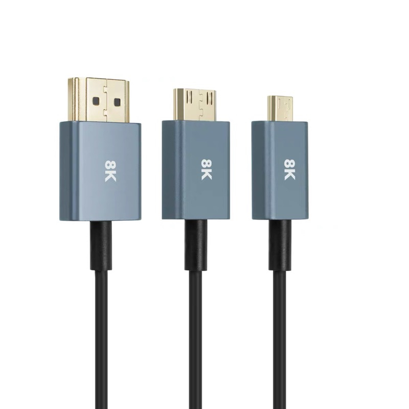 Dây HDMI to HDMI/HDMI to Micro HDMI siêu mềm, siêu nét 8k chất lượng tốt dài 50cm