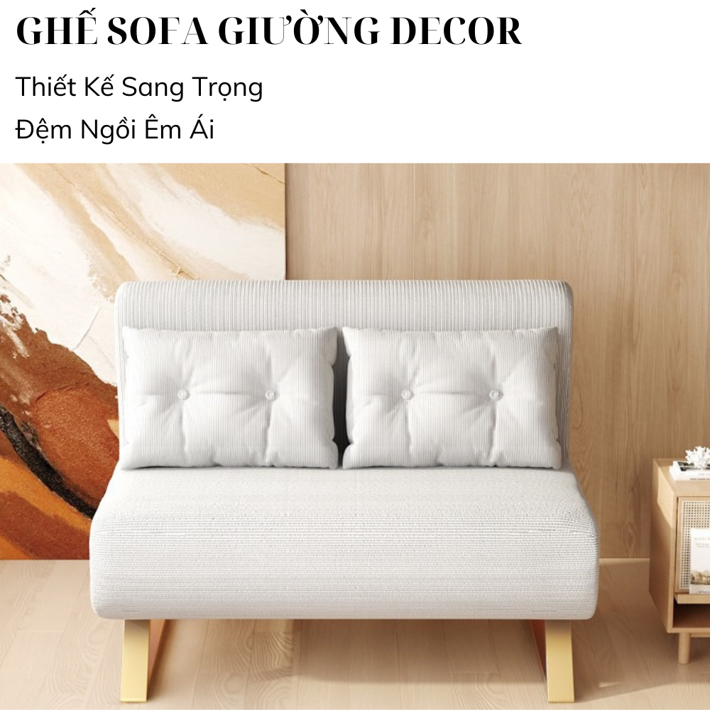 Ghế Sofa Giường Gấp Gọn Đa Năng 2 Trong 1, Sofa Giường Thông Minh Vải Nhung Nỉ Cao Cấp, Khung Ghế Chắc Chắn | BigBuy360 - bigbuy360.vn
