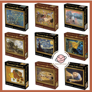 Tranh ghép hình museum collection 1000 mảnh - jigsaw puzzle 1000pcs - vangogh, claude monet, leonardo da vinci ...