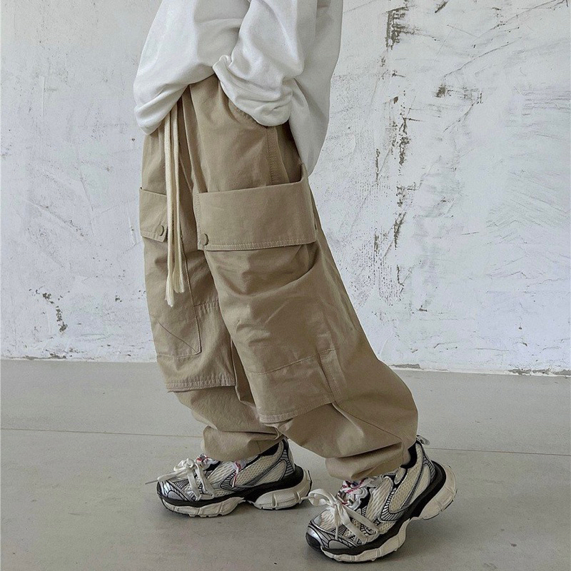 Quần thô bé trai túi to Q235 size 100-160, quần dài trẻ em thu đông cao cấp