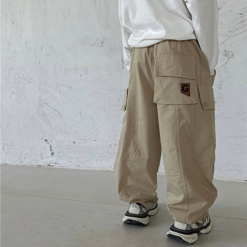 Quần thô bé trai túi to Q235 size 100-160, quần dài trẻ em thu đông cao cấp