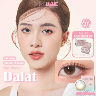 Dalat  lens cận mắt kính áp tròng màu nâu tự nhiên trong veo  có độ Hàn Quốc hãng lens dabae